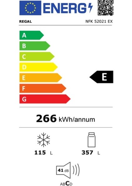 Nfk 52021 Ex 471 Lt No Frost Buzdolabı