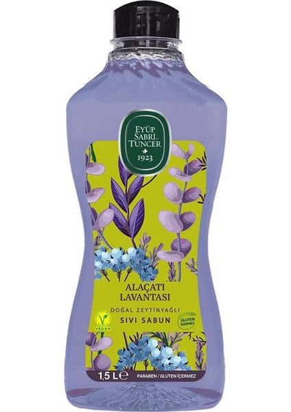 Alaçatı Lavantası Sıvı Sabun Seti 1500 ml ve 500 ml x 2 Adet indirimleri