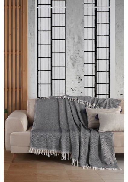 Natural Koltuk Örtüsü | Koltuk Şalı 180X220 Pamuk