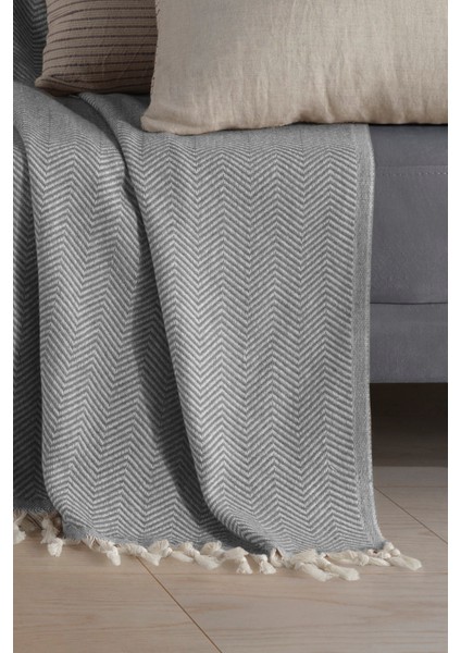 Natural Koltuk Örtüsü | Koltuk Şalı 180X220 Pamuk