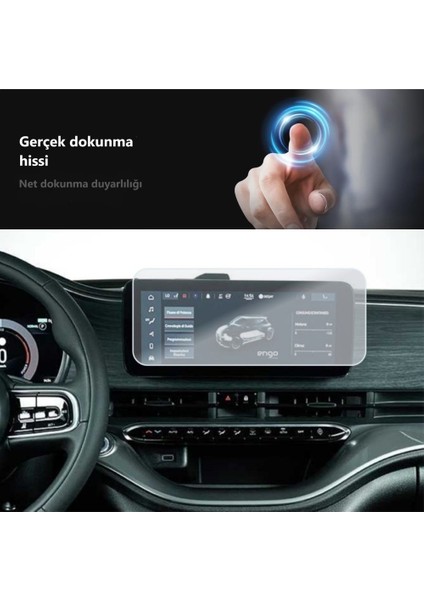 Fiat 500E Elektrikli Mat Ekran Koruyucu 10.25 Inç Multimedya Şeffaf fırsatları