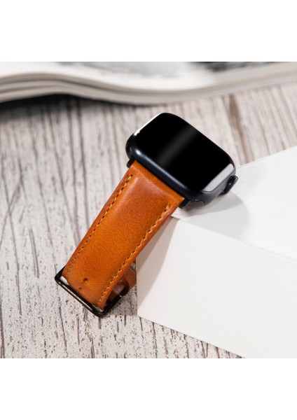 Apple Watch Deri Kordon 42MM 44MM 45MM 49MM 3 / 4 / 5 / 6 / Se / 7 / 8 / 9 Ultra Ultra 2 Deri Kayış Taba modelleri