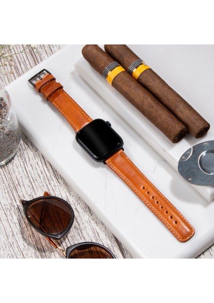 Apple Watch Deri Kordon 42MM 44MM 45MM 49MM 3 / 4 / 5 / 6 / Se / 7 / 8 / 9 Ultra Ultra 2 Deri Kayış Taba fiyatları