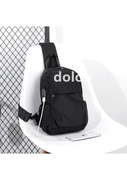 2023 Erkek Göğüs Çantası Yeni Moda Rahat Crossbody Çanta Açık Spor Seyahat Göğüs Çantası Iş Su Geçirmez Erkek Çantası (Yurt Dışından)