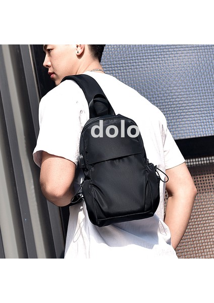 2023 Erkek Göğüs Çantası Yeni Moda Rahat Crossbody Çanta Açık Spor Seyahat Göğüs Çantası Iş Su Geçirmez Erkek Çantası (Yurt Dışından)