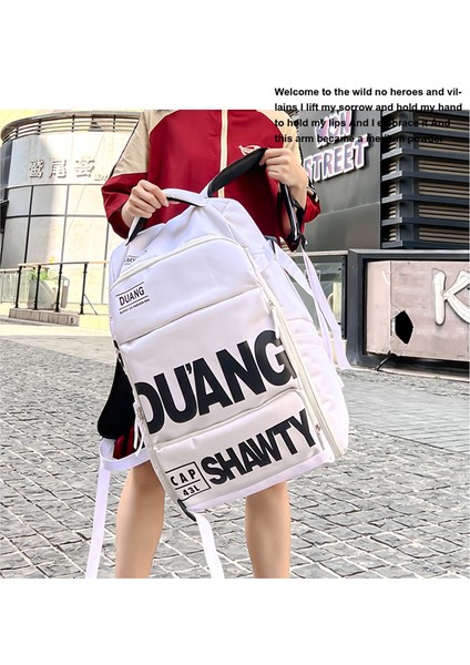 2023 Moda Marka Omuz Çantası Erkek Moda Trendi Sırt Çantası Ortaokul Öğrencileri Için Aşınmaya Dayanıklı Büyük Kapasiteli Okul Çantası (Yurt Dışından) fiyatları