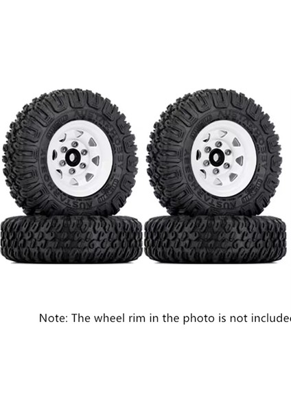 4 Adet 85MM 1.55 Inç Kauçuk Jant Lastikleri Lastik 1/10 Rc Paletli Araba Eksenel Yeti Jr RC4WD D90 Tf2 Tamiya CC01 LC70 Mst (Yurt Dışından) modelleri