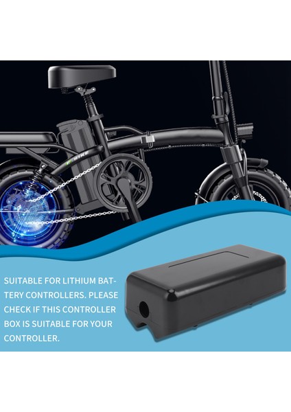 Elektrikli Bisiklet Için Ekstra Büyük Plastik Kontrol Kutusu Ebike Moped Scooter Dağ Bisikleti Koruma Kılıfı (Yurt Dışından)