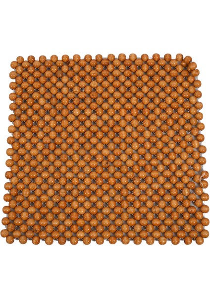 Muzhu Araba Koltuk Minderi Ahşap Boncuklu Sandalye Sanat Masaj Minderi Araba Koltuk Minderi Araba Koltuğu Kapağı Boncuk Pedi Bej (Yurt Dışından)