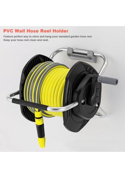 2 Adet Bahçe Hortumu Makarası Tutucu Pvc Duvara Monte Bahçe Hortumu Askı Boru Tutucu 8 Adet Genişleme Vidaları (Yurt Dışından)