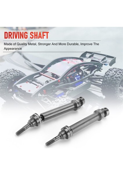 4 Adet Sert Çelik Ön Arkadan Çekişli Motosiklet Mili 7151 Traxxas 1/16 Mini E-Revo Erevo Zırvesı Slash 4WD Rc Araba (Yurt Dışından)