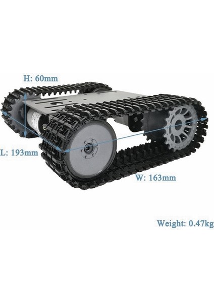Akıllı Tank Araba Şasi Paletli Paletli Robot Platformu Çift Dc 12 V Motor ile Arduino Için Dıy Için T101-P/TP101 (Yurt Dışından)