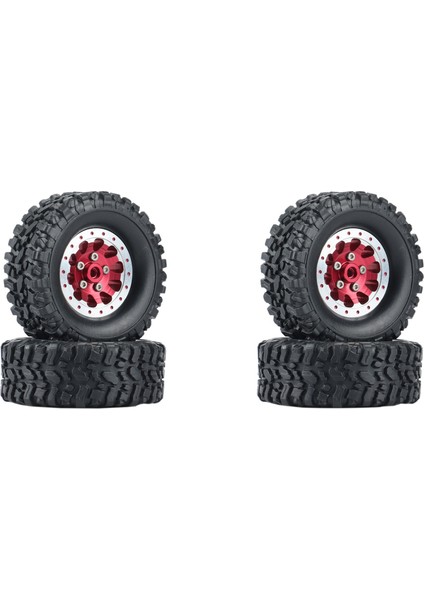 4 Adet Metal Beadlock Tekerlek Göbeği Jant ve Lastik Lastik Seti Wpl C14 C24 B14 B24 B36 Mn D90 MN99S Rc Araba Yükseltme Parçaları,1 (Yurt Dışından)