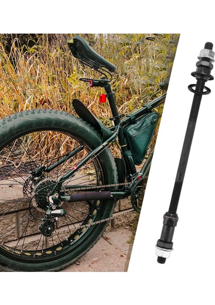 Uzatılmış 240MM Dağ Bisikleti Kar Bisikleti Bisiklet Hub Arka Aks Takılmış Katı Aks Arka Aks Bisiklet Aksesuarı Aks (Yurt Dışından)