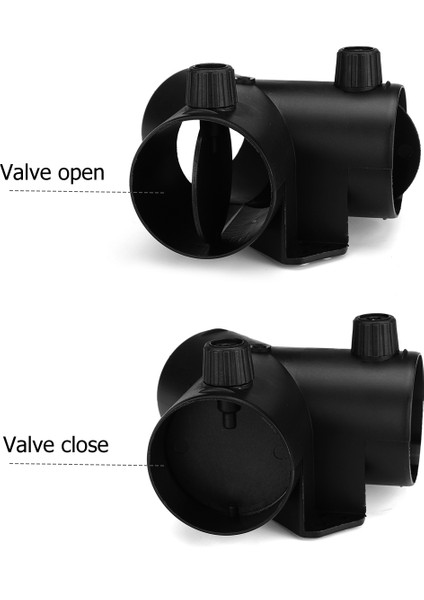 60MM Y Şekli Park Isıtıcısı Hava Firar Egzoz Konektörü W/çift Ayar Vanası Kapağı Webasto Havalı Isıtıcı (Yurt Dışından)