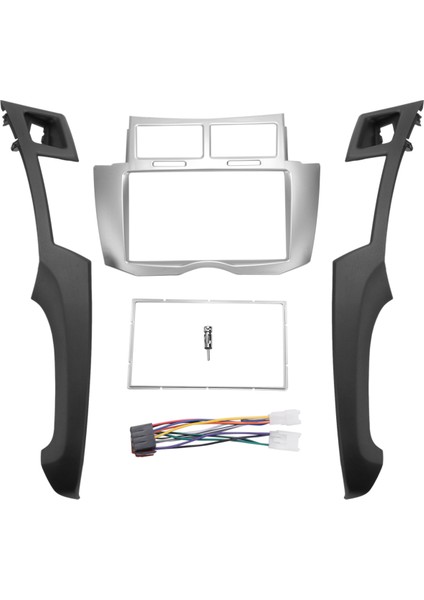 2 Din Araba Stereo Çerçeve Trim Kiti Toyota Yaris Vitz Platz 2005-2011 Için Dashboard DVD Oynatıcı Kurulum Çerçeve Fasyalar (Yurt Dışından)