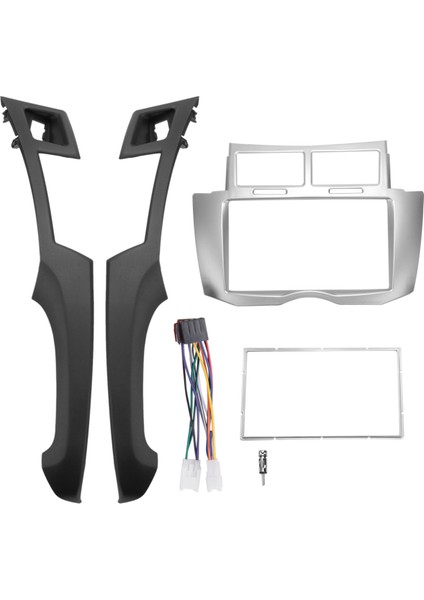 2 Din Araba Stereo Çerçeve Trim Kiti Toyota Yaris Vitz Platz 2005-2011 Için Dashboard DVD Oynatıcı Kurulum Çerçeve Fasyalar (Yurt Dışından)