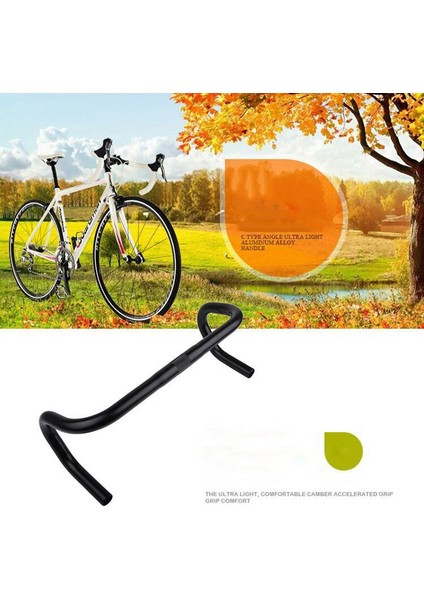 Yol Bisikleti Bükülmüş Gidon Alüminyum Alaşımlı Bisiklet Dinlenme Gidon 25.4X420MM Yol Bisikleti Gidon (Yurt Dışından) indirimleri