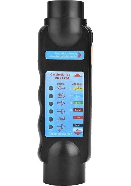 7 Çekirdekli Römork Test Cihazı 12 V Rv Kablolama Sinyal Test Cihazı Fiş Soket Konnektör Kaydedici (Yurt Dışından)