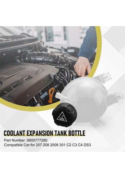 9800777280 Soğutucu Genleşme Tankı Şişesi Kapaklı Peugeot 207 208 2008 301 Vti Citroen C2 C3 C4 Ds3 (Yurt Dışından) indirimleri