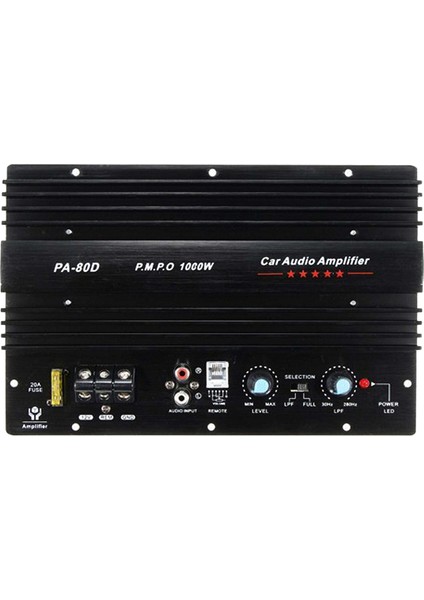 12V 1000W Araç Ses Yüksek Güç Amplifikatörü Amp Kurulu Güçlü Subwoofer Bas Amp PA-80D (Yurt Dışından)