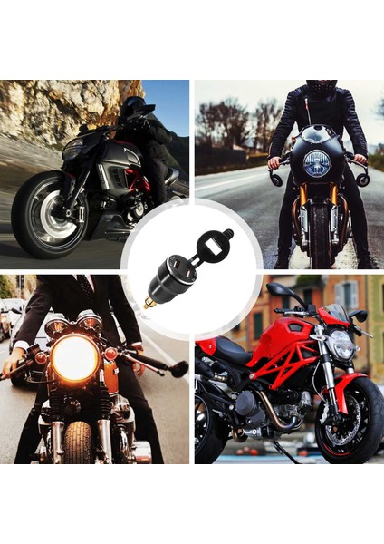 Çift 5V 2.1A Din USB Adaptörü, Alüminyum Alaşımlı Avrupa Motosiklet USB Şarj Cihazı Din Soket Fişi Güç Çıkışı Voltmetre Bmw Motosiklet / Telefon / Iphone / Gps / Satnav (Yurt Dışından) fırsatları