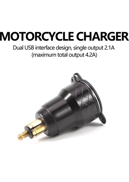 Çift 5V 2.1A Din USB Adaptörü, Alüminyum Alaşımlı Avrupa Motosiklet USB Şarj Cihazı Din Soket Fişi Güç Çıkışı Voltmetre Bmw Motosiklet / Telefon / Iphone / Gps / Satnav (Yurt Dışından) indirimleri