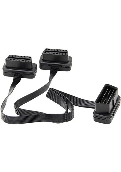 Obdıı Uzatma Çift Konnektör Y Splitter Obd Obd2 16PIN Erkek - Dişi Bağlantı Düz + Ince ELM327 Için (Yurt Dışından)