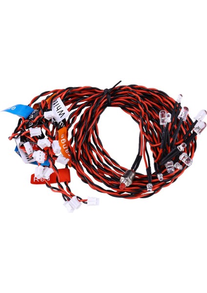 12 LED Yanıp Sönen Parlak Işık Strobe Lambaları Kiti Sistemi 1/10 1/8 Tamıya Eksenel SCX10 Traxxas Trx4 Rc Paletli Dift Araba (Yurt Dışından)