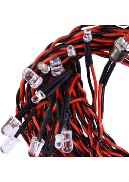 12 LED Yanıp Sönen Parlak Işık Strobe Lambaları Kiti Sistemi 1/10 1/8 Tamıya Eksenel SCX10 Traxxas Trx4 Rc Paletli Dift Araba (Yurt Dışından)