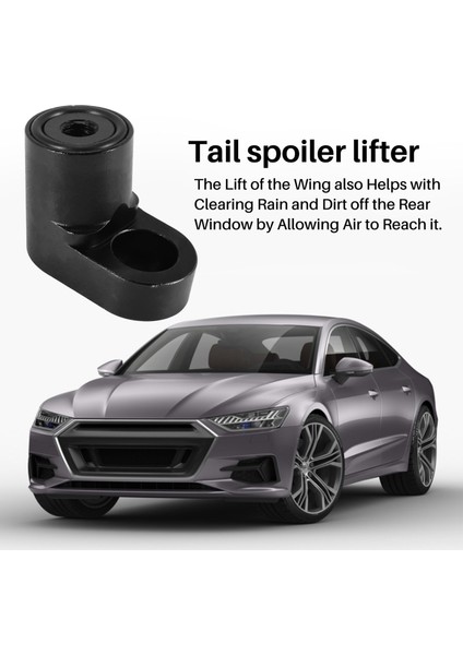 Siyah Araba Arka Bagaj Spoiler Kanat Yükseltici Kaldırma Uzatma Kiti Ford Focus St Hatchback 4dr 2013-2019 -Rs 2016-2019 (Yurt Dışından) fırsatları