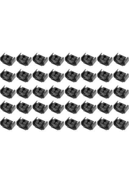40 Adet 2 Nokta Fren Boru Hattı Tutma Klipsi Tutucu Braketi 811611797 Çift Boru Tabanı Fren Kablosu Klipsi 4.75MM Siyah (Yurt Dışından)