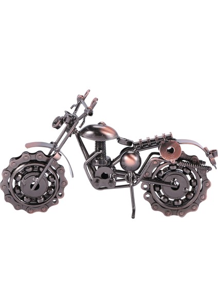 Vintage Metal Zanaat Motosiklet Motosiklet Modeli Ev Dekor Süsleme Hediye (Yurt Dışından)