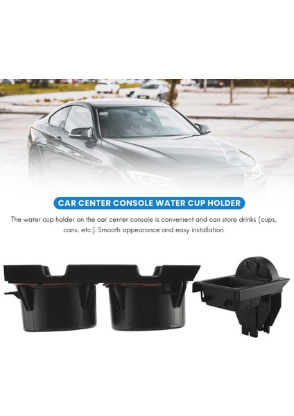 Araba Merkezi Konsol Su Bardağı Tutucu Içecek Şişesi Tutucu Para Tepsisi Bmw 3 Serisi E46 318I 320I 98-06 51168217953 Siyah (Yurt Dışından) fiyatları