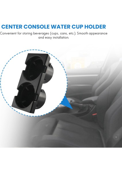 Araba Merkezi Konsol Su Bardağı Tutucu Içecek Şişesi Tutucu Para Tepsisi Bmw 3 Serisi E46 318I 320I 98-06 51168217953 Siyah (Yurt Dışından) modelleri