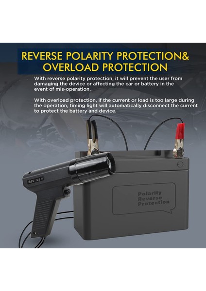 Zamanlama Işığı 12V Ateşleme Zamanlama Işığı Otomotiv Güçlü Flaş Zamanlama Işıkları, Araba, Motosiklet Için Aşırı Yük Koruması (Yurt Dışından)