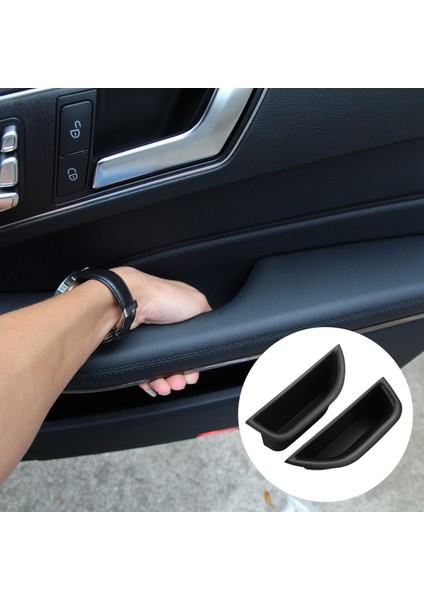 Mercedes Benz 2008-2015 E Sınıfı Için W212 Kapı Kolu Konteyner Tutucu Tepsi Saklama Kutusu Araba Organizatör Aksesuarları Ön B (Yurt Dışından)