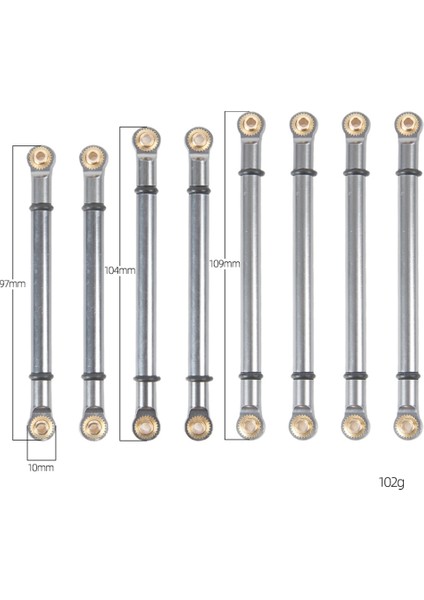 8 Adet Metal Çekme Çubuğu Bağlantı Bağlantı Seti Hb Oyuncaklar ZP1001 ZP1002 ZP1003 ZP1004 1/10 Rc Paletli Araba Yükseltme Parçaları (Yurt Dışından) fırsatları