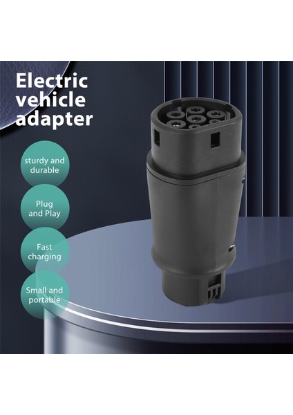 Evse Ev Adaptörü 32A J1772 Tip 1 - Tip 2 Fiş Ev Adaptörü, Elektrikli Otomobil Araç Şarj Cihazı Şarj Konektörü (Yurt Dışından)