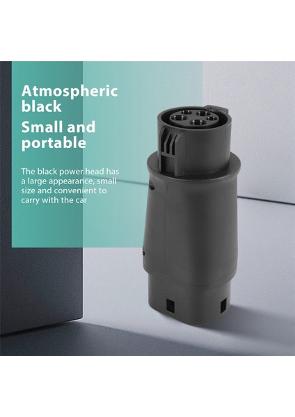 Evse Ev Adaptörü 32A J1772 Tip 1 - Tip 2 Fiş Ev Adaptörü, Elektrikli Otomobil Araç Şarj Cihazı Şarj Konektörü (Yurt Dışından)