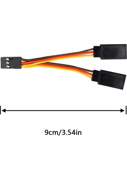 5 Adet Jr/futaba Stil Servo 1 Ila 2 Y Kablo Demeti Kablo Splitter Kablo Erkek Kadın Uzatma Kurşun Tel Rc Modelleri Için 7 cm (Yurt Dışından)