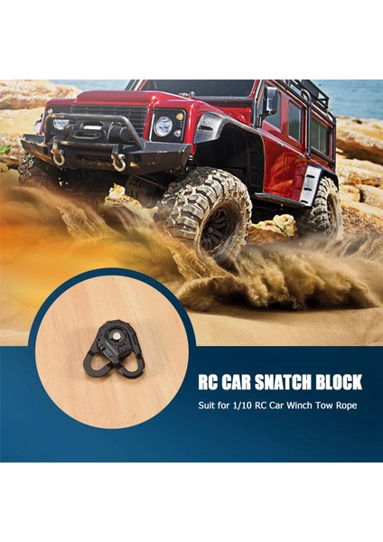 Rc Araba Metal Vinç Çekme Halatı Koparma Bloğu 1:10 Rc Paletli Eksenel SCX10 90046 Traxxas Trx4 D90 Tf2 Mst (Yurt Dışından)
