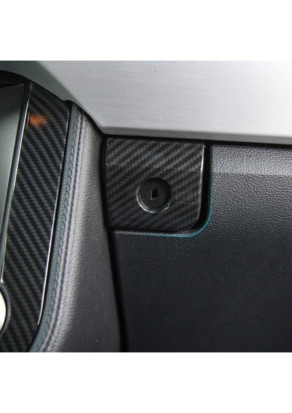 Araba Yardımcı Pilot Kol Dayama Saklama Kutusu Anahtarı Düğmesi Çerçeve Kapak Trim Ford Mustang 2015-2017 Için (Yurt Dışından)