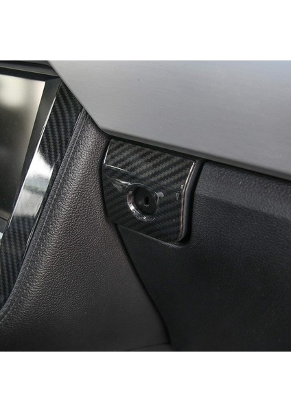 Araba Yardımcı Pilot Kol Dayama Saklama Kutusu Anahtarı Düğmesi Çerçeve Kapak Trim Ford Mustang 2015-2017 Için (Yurt Dışından)