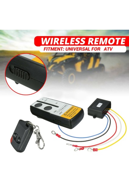 Jeep Atv Abd Için 12V 315MHZ 50FT / 15M Kablosuz Vinç Uzaktan Kumanda Kontrol Kiti (Yurt Dışından) fiyatları