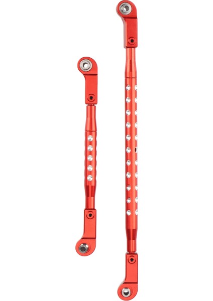 Metal Direksiyon Bağlantı Seti Direksiyon Bağlantı Çubuğu 1/6 Rc Paletli Araba Eksenel Scx6 AXI05000 Jeep Jlu Yükseltme Parçaları, Kırmızı (Yurt Dışından)