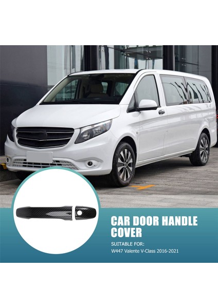 Mercedes Benz Vito W447 Metris Valente V-Class 2016-2021 Için Araba Kapı Kolu Kapak Şekillendirici Çıkartmalar (Yurt Dışından)