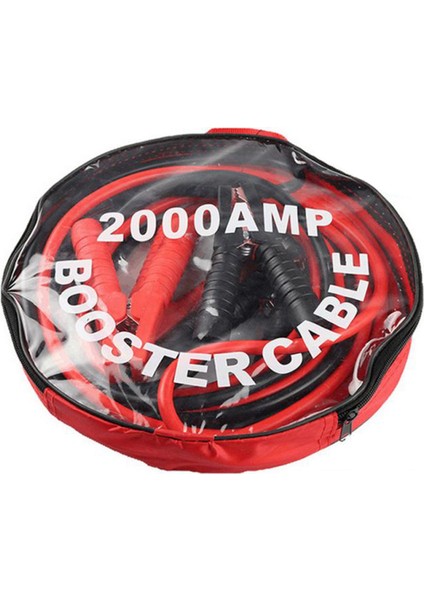 2 Adet 3 Metre 2000AMP Araba Acil Durum Güç Başlatma Kablosu Beyaz Akım Koruyucu Araba Aküsü Jumper Güçlendirici Hattı Bakır Tel Kelepçeleri (Yurt Dışından)