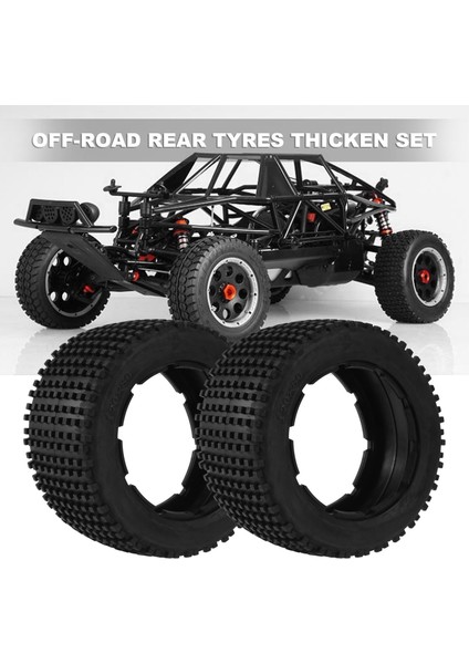 Off-Road Arka Lastikler Kalınlaşmak Cilt Seti 1/5 Hpı Rofun Baha Rovan Km Baja 5b Kamyon Yedek Oyuncak Parçaları (Yurt Dışından)