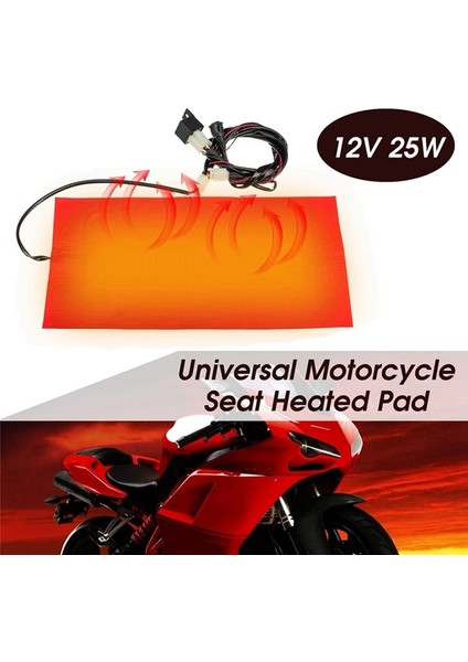 Internet 25W 12V Evrensel Motosiklet Atv Koltuk Isıtmalı Yastık Kış Isıtıcı Su Geçirmez Ped Isıtma Pedi Mat (Yurt Dışından)